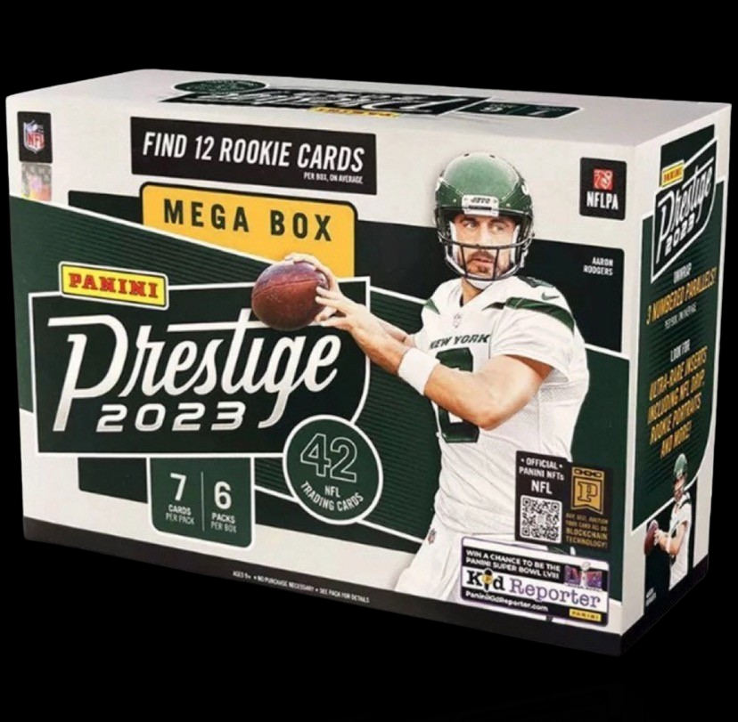 2023/24 NFL Prestige Football Trading Cards Mega Box Elite Cards UK