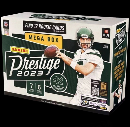 2023/24 NFL Prestige Football Trading Cards Mega Box