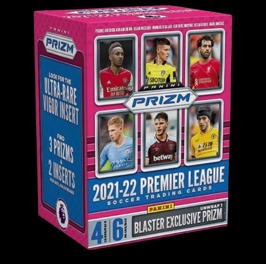 2021-22 Panini Prizm Premier League Soccer Trading Card Blaster Box