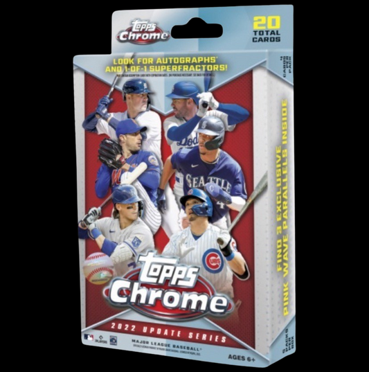 2022 Topps Chrome Update Series Baseball Hanger Box (Pink Wave Parallels)