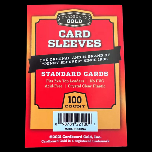 Cardboard Gold Card Penny Sleeves