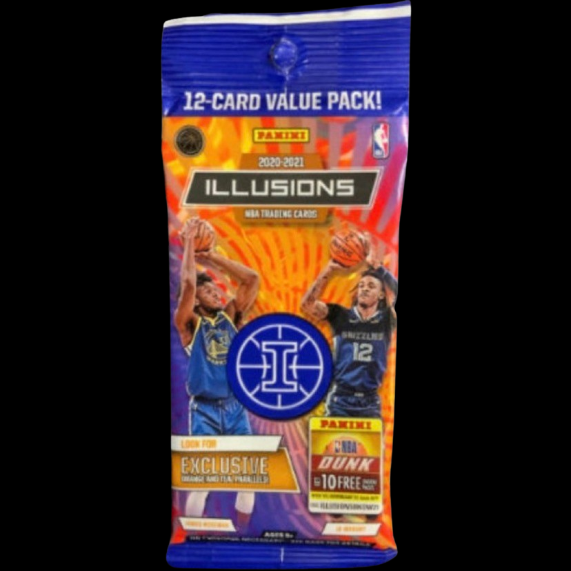 2020/21 Panini Illusions Basketball Jumbo Value Pack (Orange and Teal Parallels!)