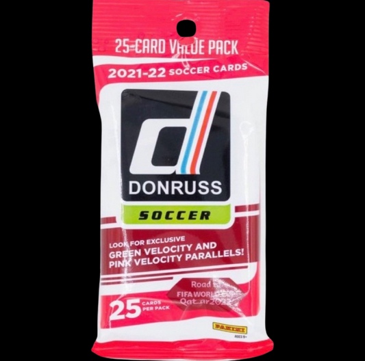 2021-22 Panini Donruss Soccer FIFA Road to Qatar Cello Fat Pack