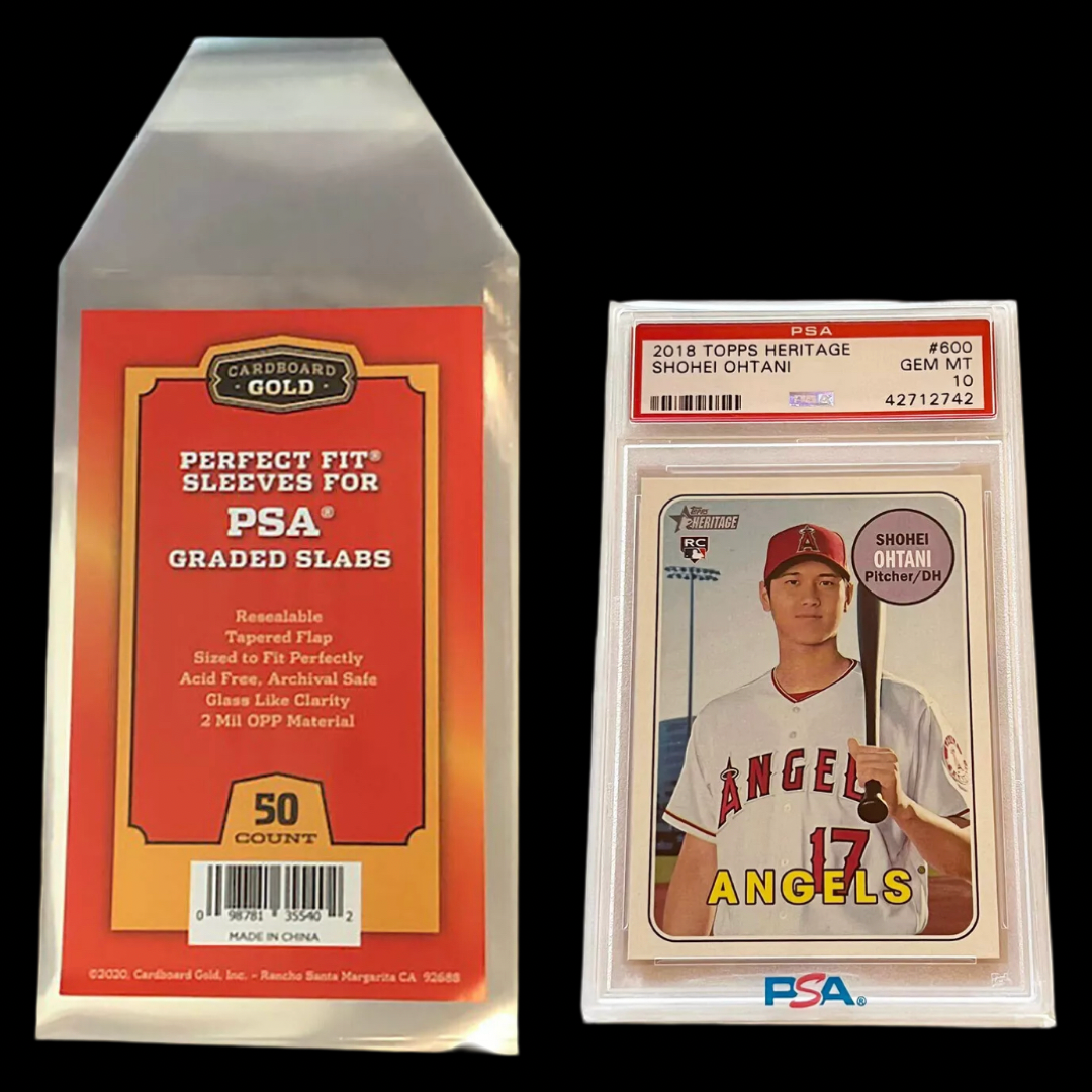 Graded Card Sleeves for PSA with Logo Pack of 50